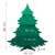 Springos 150cm Snow-Flocked Christmas Tree Dimensions Diagram