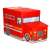 Springos Fire Truck Toy Storage Box, red, closed, side view