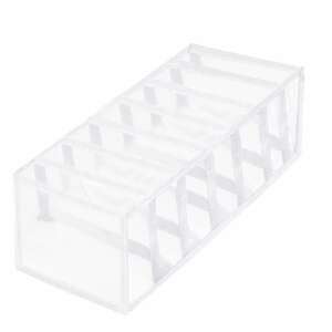 Springos organizer set, white, transparent, 11 compartments, for clothes, shoes, or other items - Household Supply