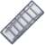 Springos grey mesh drawer organizer, 6 compartments