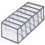 Springos grey mesh drawer organizer, 6 compartments