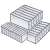 Springos grey mesh drawer organizer set, 3 pieces