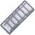 Springos grey mesh drawer organizer, 6 compartments