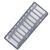 Springos 11-Section Drawer Divider, Grey Trim