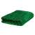 Springos green plush blanket with gold dots, folded