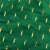Springos green plush blanket with gold dots, close-up of fabric texture