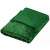 Springos green plush blanket with gold dots, unfolded