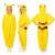 Springos Pikachu Kigurumi Pajama, yellow, multi-colored, front, side, back view