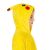 Side view of Springos Pikachu Kigurumi Pajama hood on child