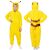 Springos Pikachu Kigurumi Pajama, size 130-140, front and back view