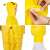 Springos Pikachu Kigurumi Pajama, yellow, close-up on zipper, tail, and cuff