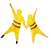 Springos Pikachu Kigurumi Pajama, yellow, full body, back view, two children wearing