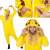 Springos Pikachu kigurumi pajama, pocket and hood details, costume features