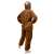 Springos reindeer kigurumi onesie, brown, back view
