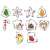 Springos Christmas cookie cutters set of 10, including gingerbread man, snowflake, star, bell, candy cane, angel, house, heart, stocking, and tree shapes