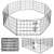 Springos XXL foldable animal playpen, multiple configurations