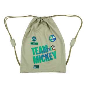 Zöld és kék Mickey egér Team Mickey húzózsinóros táska, tökéletes tornaórára vagy sportra - Tornazsák