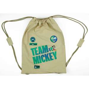 Disney Mickey Mouse Team Mickey tornazsák, zöld és bézs színű, tornaórára, sportoláshoz, iskolába - Tornazsák
