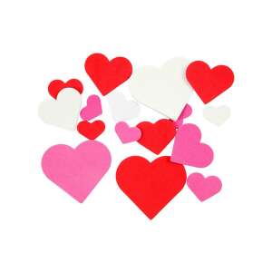 Szivacs dekorációs formák - szív, 200 db 87086300 - Dekorgumi