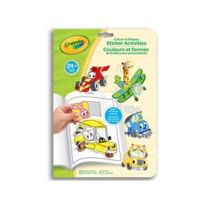Crayola Mini Kids Kolorowanka z naklejkami - Pojazdy - Książka dla dzieci i młodzieży