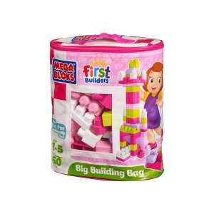 Mega Bloks - 60 de blocuri de construc?ie pentru fete într-o pungă - Mega Bloks 87087499 - Jocuri de constructie - Lego