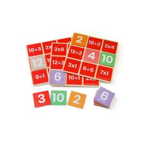 Bigjigs Lernspielset, Holz-Mathespiel für Kinder, enthält Zahlenkacheln und Spielbretter - Entwicklungsspiele für Kinder im Kindergartenalter