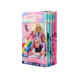 WOW Generation 48er Farbstifte-Set mit Notizbuch, mit 12 Pastell-, 12 Neon-, 12 klassischen und 12 Metallic-Farbstiften - Schreibwaren für das Büro