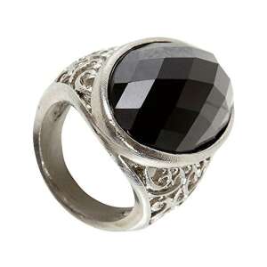 Közelkép a Fekete köves gyűrűről, fekete köves gyűrű - Widmann