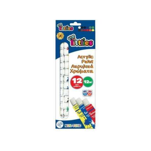 The Littles 12-farbige Acrylfarbe Set, 12ml Tuben, ungiftig