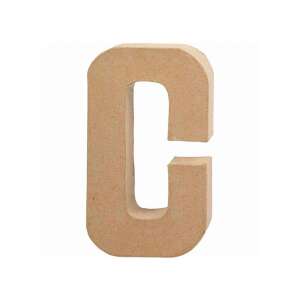 Papírmasé-Buchstabe C, Dekorationsbuchstabe, Bastelbuchstabe, Papiermaché-Buchstabe, Buchstabe zum Basteln, Buchstabe zur Dekoration - Dekorative Buchstaben