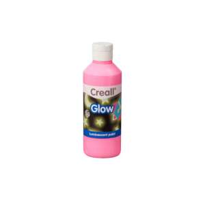 Vopsea Creall Glow care strălucește în întuneric, roz, 250 ml - Vopsea Hobby