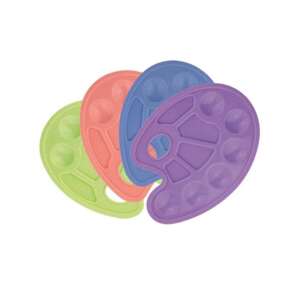 Kunststoff-Farbpalette, verschiedene Farben, zum Mischen von Farben - Unipap