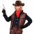 WIDMANN Cowboy Kostüm mit schwarzen Kunstlederhandschuhen