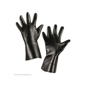 WIDMANN Schwarze Kunstleder Kostümhandschuhe - Widmann Kostüme für Erwachsene