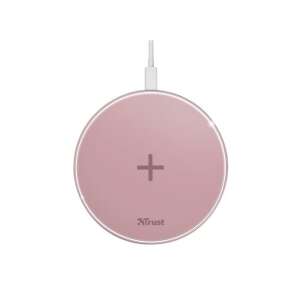Trust Qylo Fast QI 7.5/10W vezeték nélküli töltő, rózsaszín - Trust