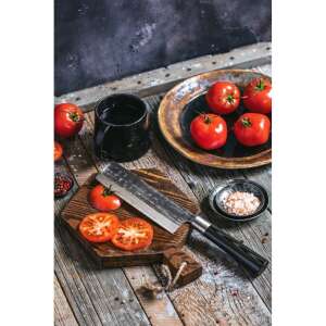 Samura Super 5 Nakiri knife, Japanese AUS 10 steel, HRC 60, 17 cm, used for slicing vegetables and fruits - Kitchen Knife