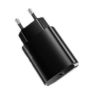 USAMS T39 20W USB-C PD Schnellladegerät, Schwarz - Netzwerkadapter
