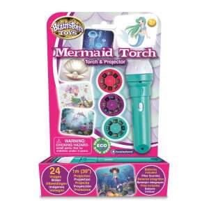 Brainstorm Mermaid Torch & Projector, a fun and educational toy for kids, projects images of mermaids and sea creatures on the wall or ceiling - Flashlight & Headlamp