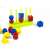 Miniland Abacolor Maxi game with colorful shapes and beads for preschoolers
