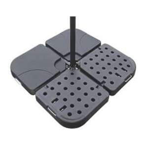 Baza pentru umbrelă HERON / KAZUAR M, neagră, set de 4 piese - Accesorii pentru mobilier de gradina