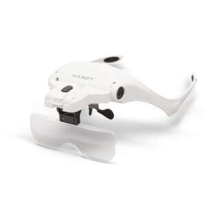 Lupa de cap Handy, cu iluminare LED, lentila dubla, zoom de 1.5x, 2x, 2.5x, 3.5x, 2 LED-uri, 3 x AAA / 4.5V, 0.12W (han-10792) (10792) 87172398 - Lupe