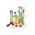 Labdapálya - 110 részes, colorful plastic marble run toy for kids, build your own track, 110 pieces, dimensions
