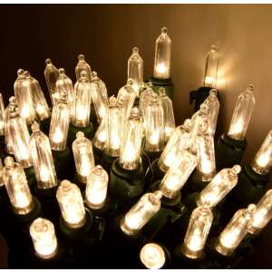 Elemes fényfüzér 100 LED-del, meleg fehér, 8 funkció, kültéri használatra - Nonbrand Fényfüzér