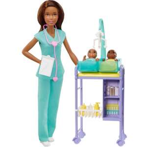 Kariéra bábiky Barbie - Hnedovlasá pediatrička s dvojčatami 87182192 Bábiky