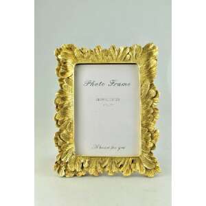 Arany képkeret, 12x17cm, díszes kialakítás - Képkeret