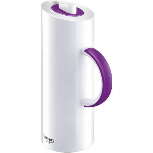 Lamart LT4004 fehér és lila termosz üvegbetéttel