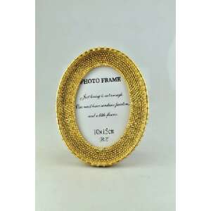 Antík arany óvál képkeret, 10x15 cm - Képkeret