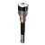 Nebo Davinci 18000 flashlight, black and gray, front view