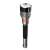 Nebo Davinci 18000 flashlight, black and gray, front view
