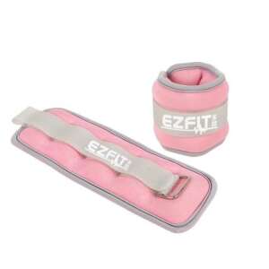 Greutăți EZFIT roz pentru gleznă și încheietura mâinii, pereche de 0,5 kg, curea reglabilă, pentru fitness și exerciții - Greutati pentru glezna si incheietura